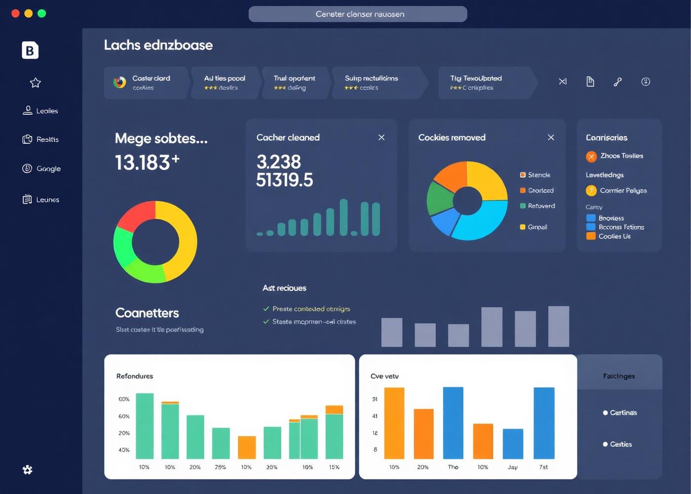 Cleanup statistics